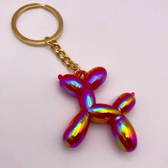 BALLOON DOG | Fuchsia 🌺| Bag Charm | Keychain (Brand New!) ✨ - Picture 1 of 8